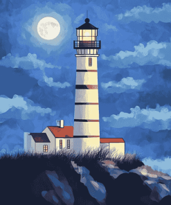 Scenic Lighthouse Diamond Painting