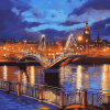 Scenic Londonderry Bridge Night Diamond Painting