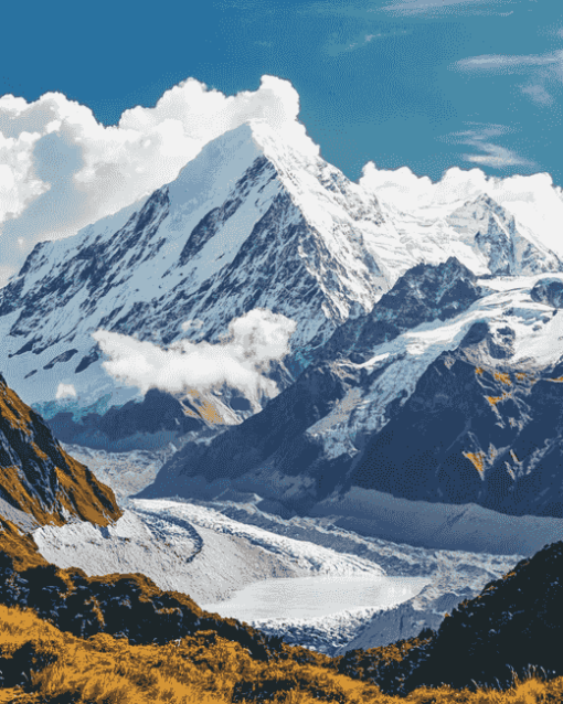 Scenic Southern Alps Diamond Painting