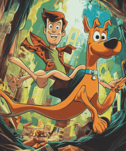 Scooby Doo and Plastic Man Animation Diamond Painting