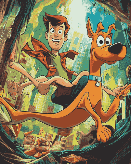 Scooby Doo and Plastic Man Animation Diamond Painting