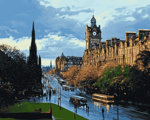 Scott Monument Edinburgh Diamond Painting