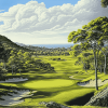 Sea Pine Golf Landscape Diamond Painting