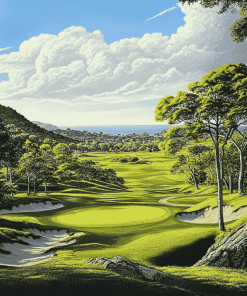 Sea Pine Golf Landscape Diamond Painting