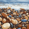 Seaside Serenity Pebbles Diamond Painting