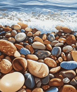 Seaside Serenity Pebbles Diamond Painting