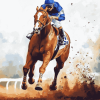 Secretariat Big Red Horse Diamond Painting