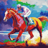 Secretariat Horse Race Diamond Painting