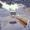 Seoul Winter Landscapes Diamond Painting