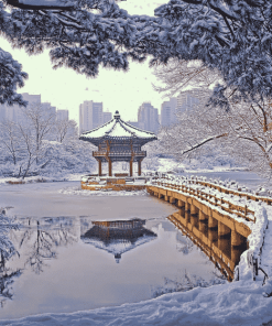 Seoul Winter Landscapes Diamond Painting