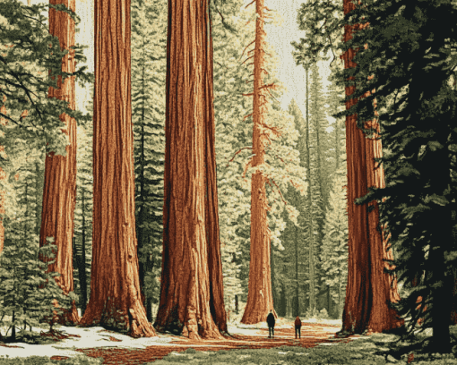 Sequoia National Park Landscape Diamond Painting