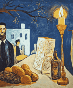 Shabbat Vintage Art Diamond Painting