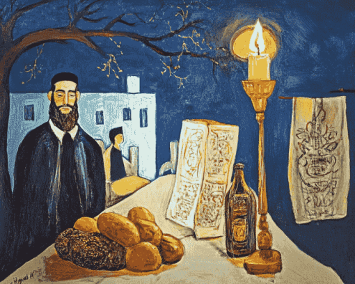 Shabbat Vintage Art Diamond Painting