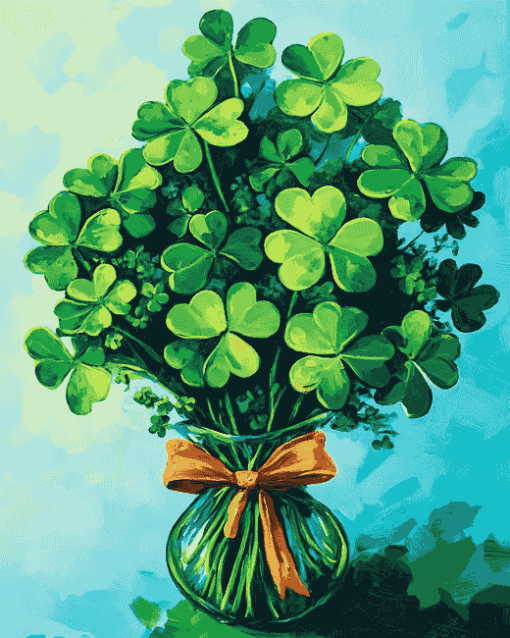 Shamrock Leaf Bouquet Diamond Painting