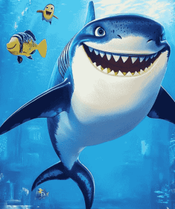 Shark Tale Animation Diamond Painting