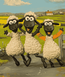 Shaun The Sheep Animation Diamond Painting