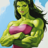 She Hulk Animation Diamond Painting