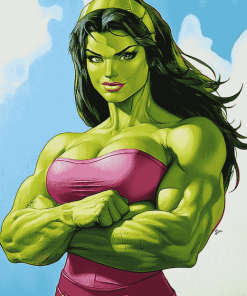 She Hulk Animation Diamond Painting