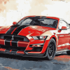 Shelby Mustang Car Engines Diamond Painting