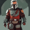 Sheriff Mandalorian Art Diamond Painting