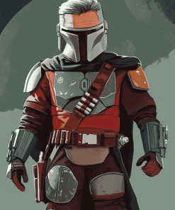 Sheriff Mandalorian Art Diamond Painting