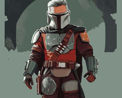 Sheriff Mandalorian Art Diamond Painting