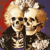 Sid and Nancy Skull Animation Diamond Painting