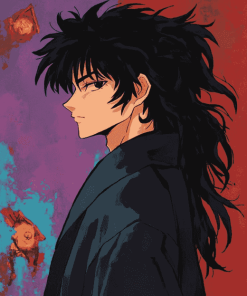 Side Profile of Naraku Anime Diamond Painting