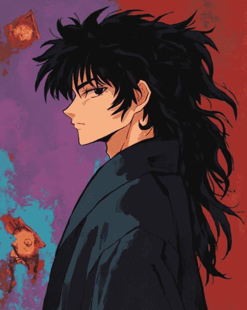 Side Profile of Naraku Anime Diamond Painting