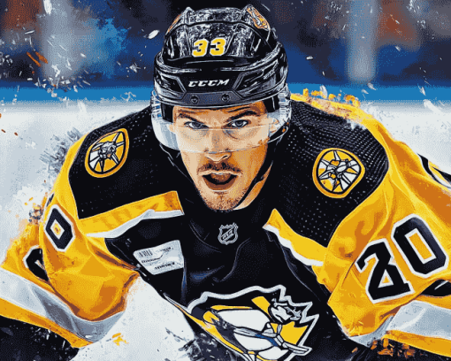 Sidney Crosby Ice Hockey Diamond Painting