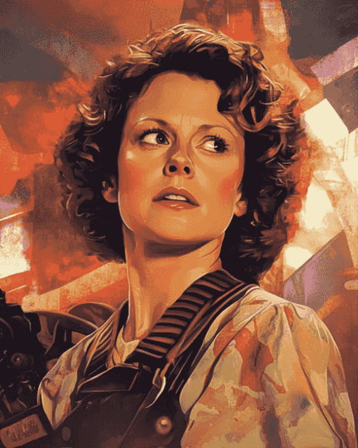 Sigourney Weaver Celebrity Diamond Painting