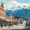 Skagway Alaska Cityscapes Diamond Painting