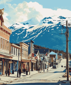 Skagway Alaska Cityscapes Diamond Painting