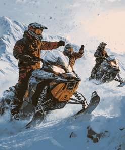 Ski Doo Snowmobiles Adventure Diamond Painting