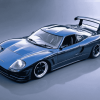 Skyline Car Blue Diamond Painting