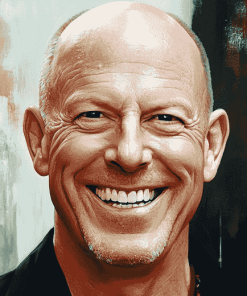 Smiling Bruce Willis Diamond Painting