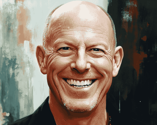 Smiling Bruce Willis Diamond Painting