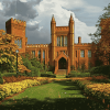 Smithsonian Castle Architectural Diamond Painting