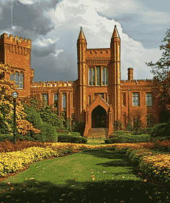 Smithsonian Castle Architectural Diamond Painting