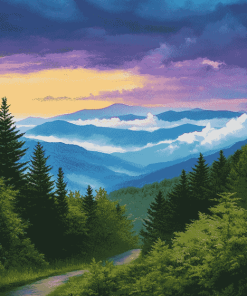 Smoky Mountain Scenes Diamond Painting