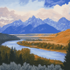 Snake River Scenic View Diamond Painting