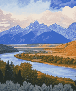 Snake River Scenic View Diamond Painting