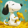 Snoopy and Woodstock Cartoon Diamond Painting