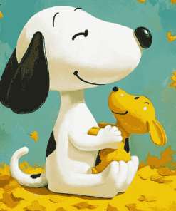 Snoopy and Woodstock Cartoon Diamond Painting