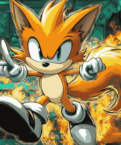 Sonic Miles Tails Prower Animation Diamond Painting