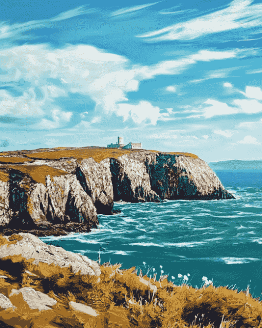 South Stack Cliffs Seaside Diamond Painting