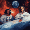 Space Apollo 13 Galaxy Diamond Painting