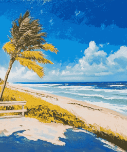 Space Coast Beaches Diamond Painting