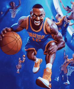 Space Jam Animation Characters Diamond Painting