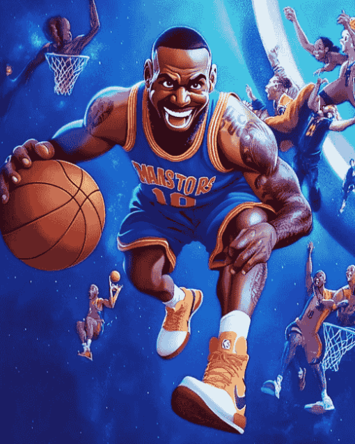 Space Jam Animation Characters Diamond Painting